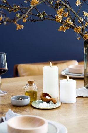 LED Pillar bloklys - H:20 x Ø:10 cm